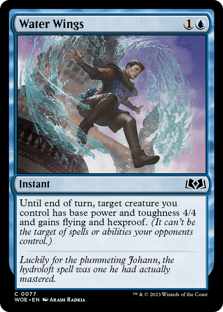 Water Wings (WOE-077) [Wilds of Eldraine] Foil