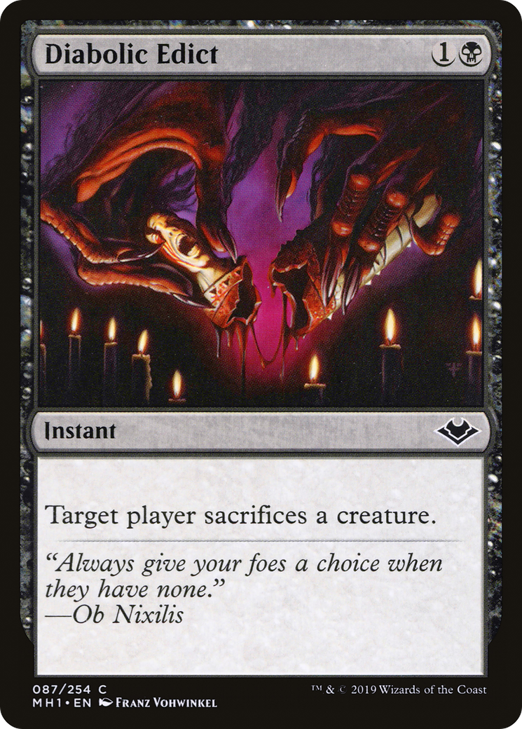 Diabolic Edict (MH1-087) [Modern Horizons]