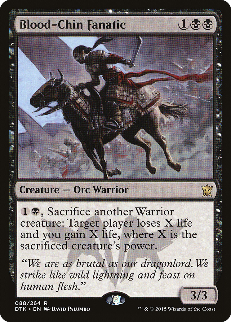 Blood-Chin Fanatic (DTK-088) [Dragons of Tarkir] Foil