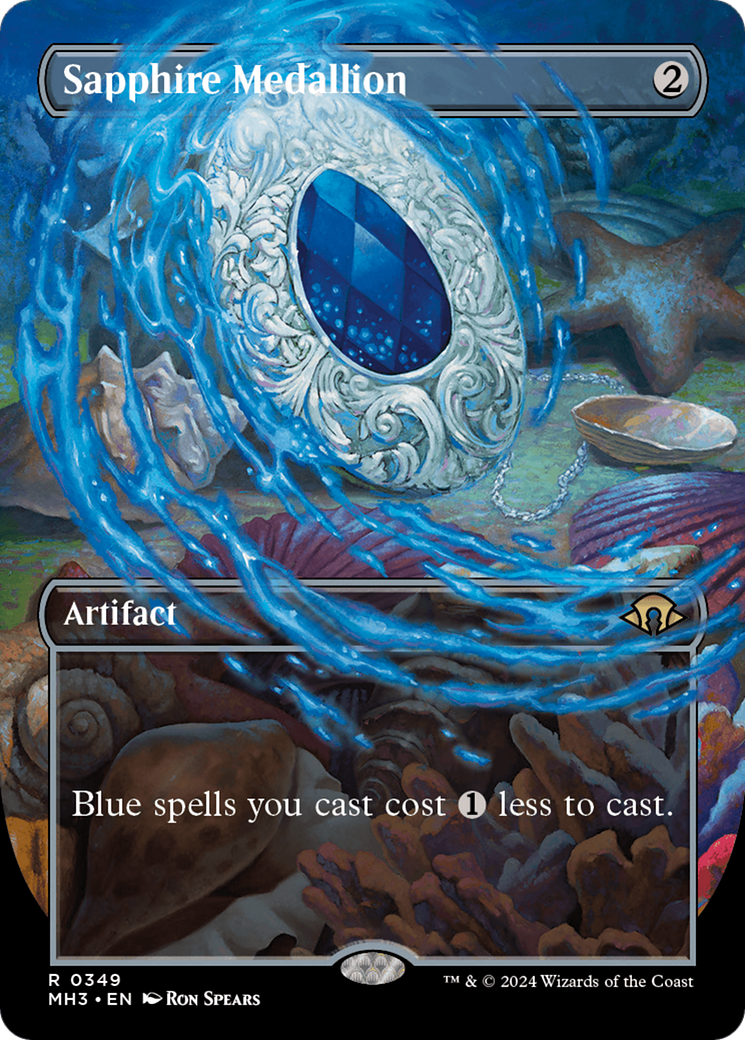 Sapphire Medallion (MH3-349) [Modern Horizons 3] (Borderless)