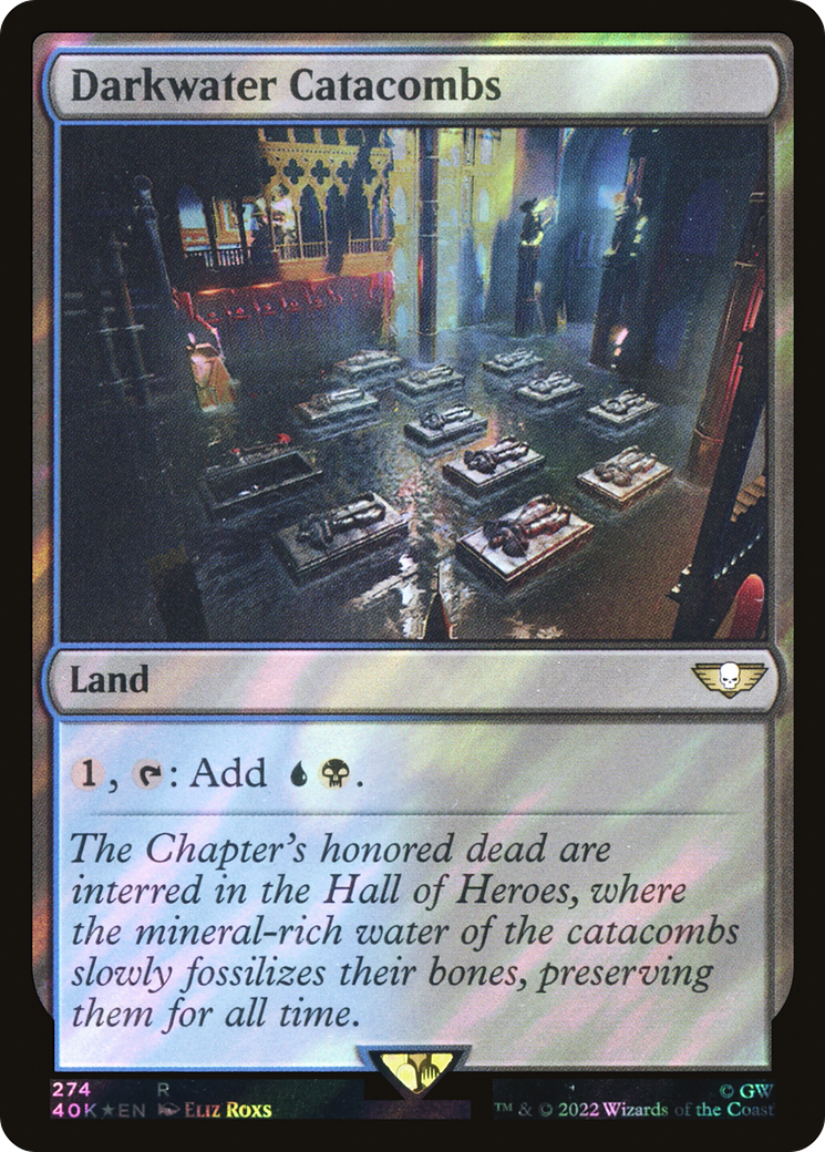 Darkwater Catacombs (Surge Foil) (40K-274) [Warhammer 40,000 Commander] Foil