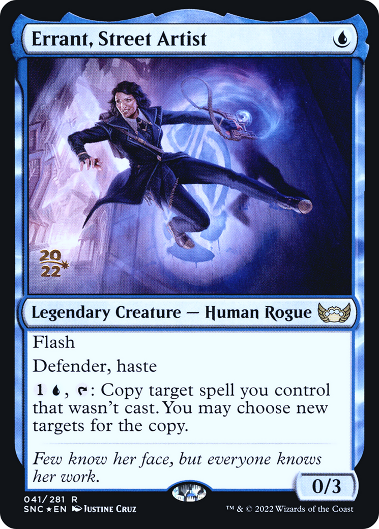 Errant, Street Artist (PRE-041) [Streets of New Capenna Promos] Foil