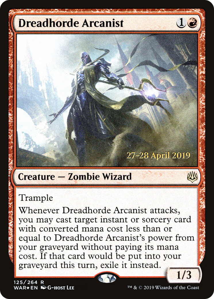 Dreadhorde Arcanist (PRE-125S) [War of the Spark Promos] Foil