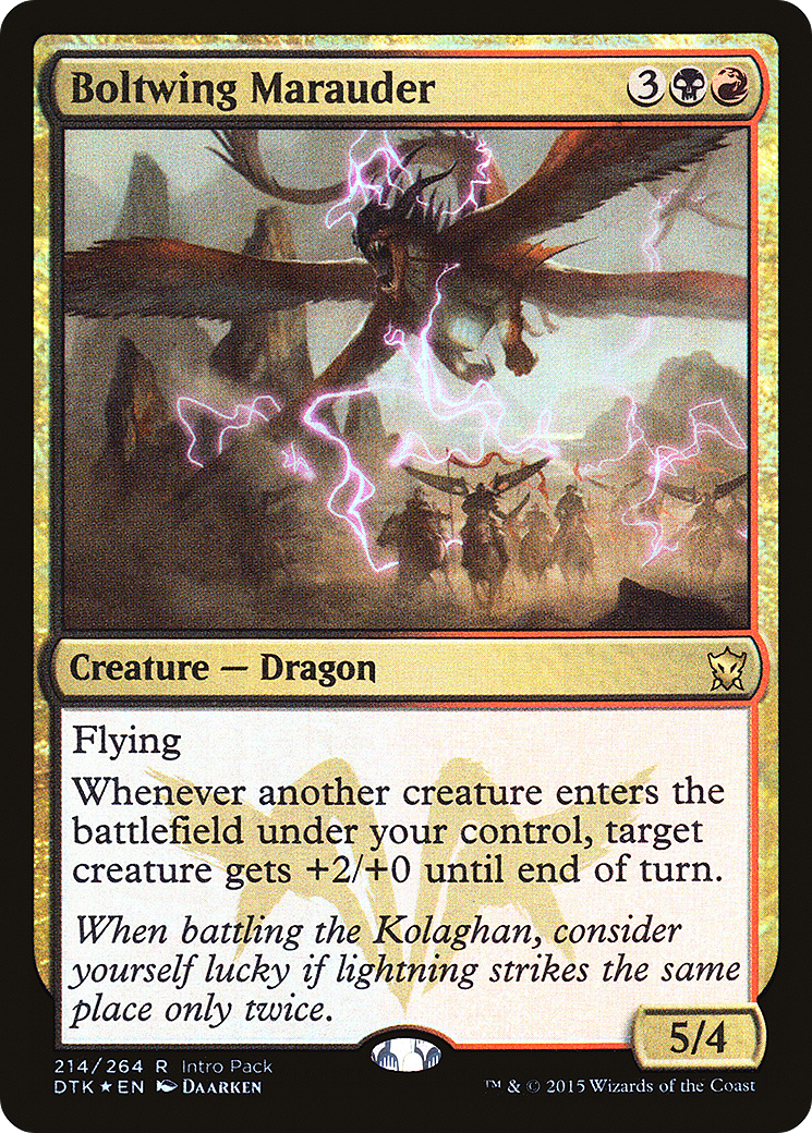 Boltwing Marauder (UMP-214) [Dragons of Tarkir Promos] Foil