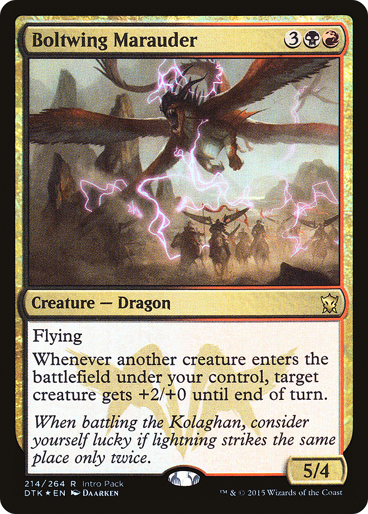 Boltwing Marauder (UMP-214) [Dragons of Tarkir Promos] Foil