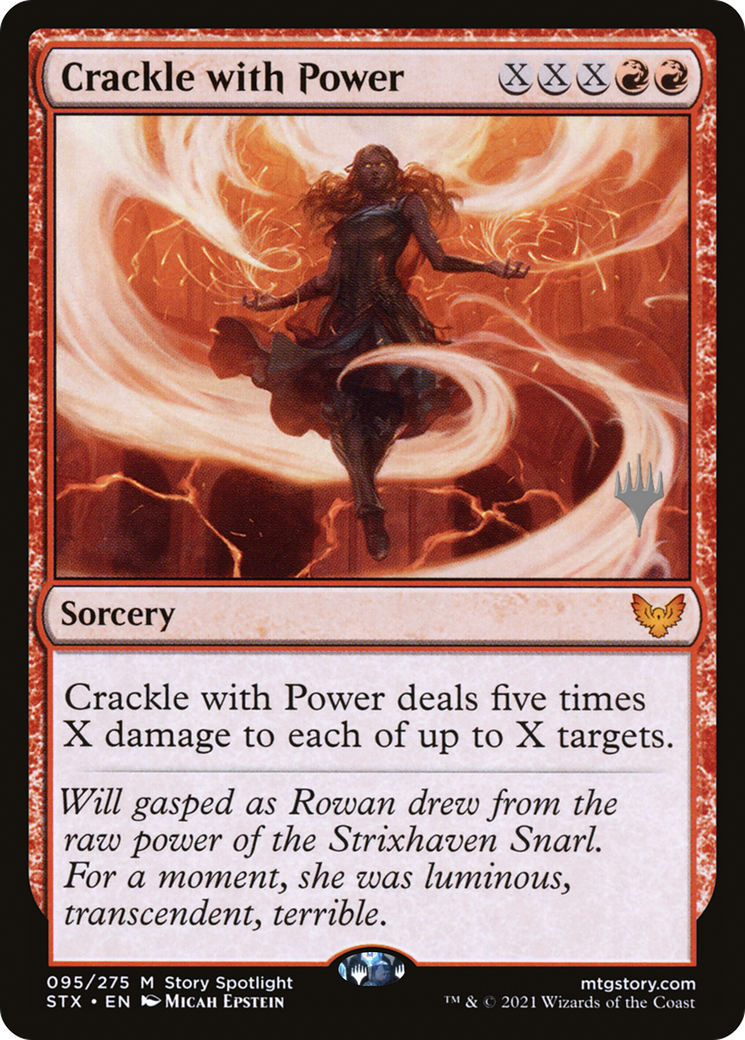 Crackle with Power (PPSTX-95P) [Strixhaven: School of Mages Promos]