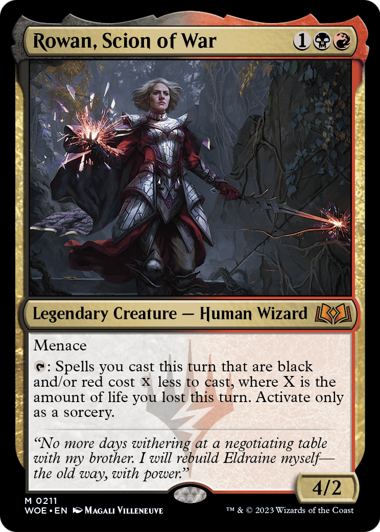 Rowan, Scion of War (WOE-211) [Wilds of Eldraine]