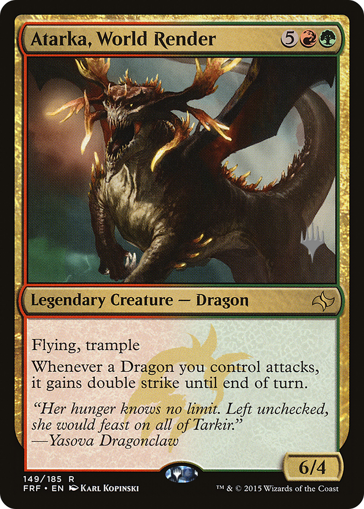Atarka, World Render (PPM21-149P) [Promo Pack: Fate Reforged Promos]