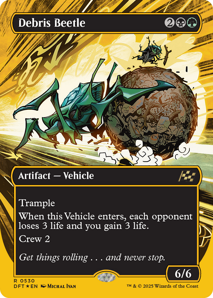 Debris Beetle (DFT-530) [Aetherdrift] (Borderless) Foil