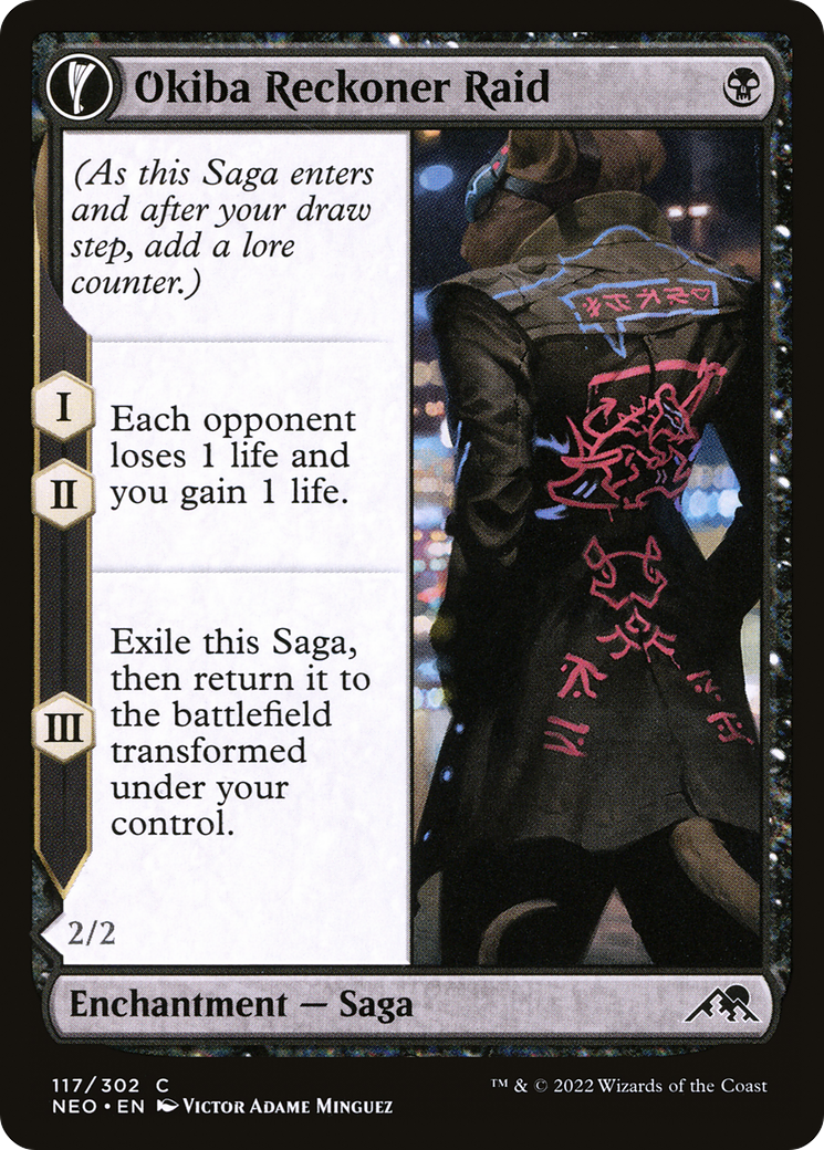 Okiba Reckoner Raid (NEO-117) [Kamigawa: Neon Dynasty] Foil