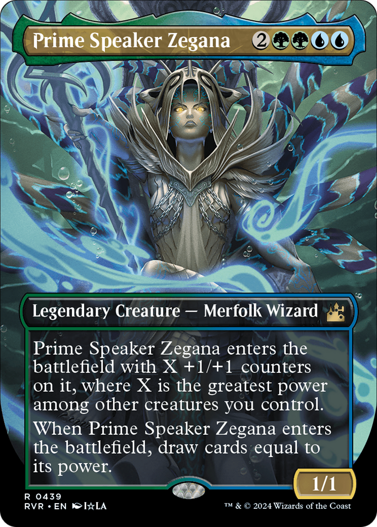 Prime Speaker Zegana (RVR-439) [Ravnica Remastered] (Borderless)
