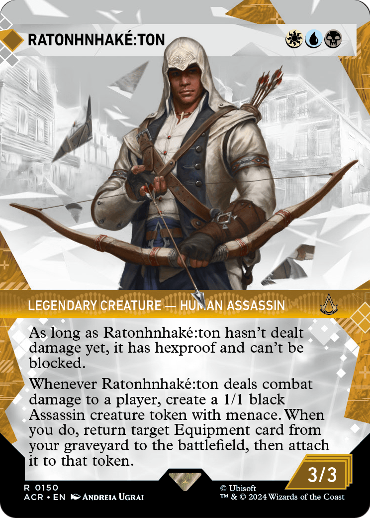 Ratonhnhake:ton (Showcase) (ACR-150) (Borderless) [Assassin's Creed] Foil
