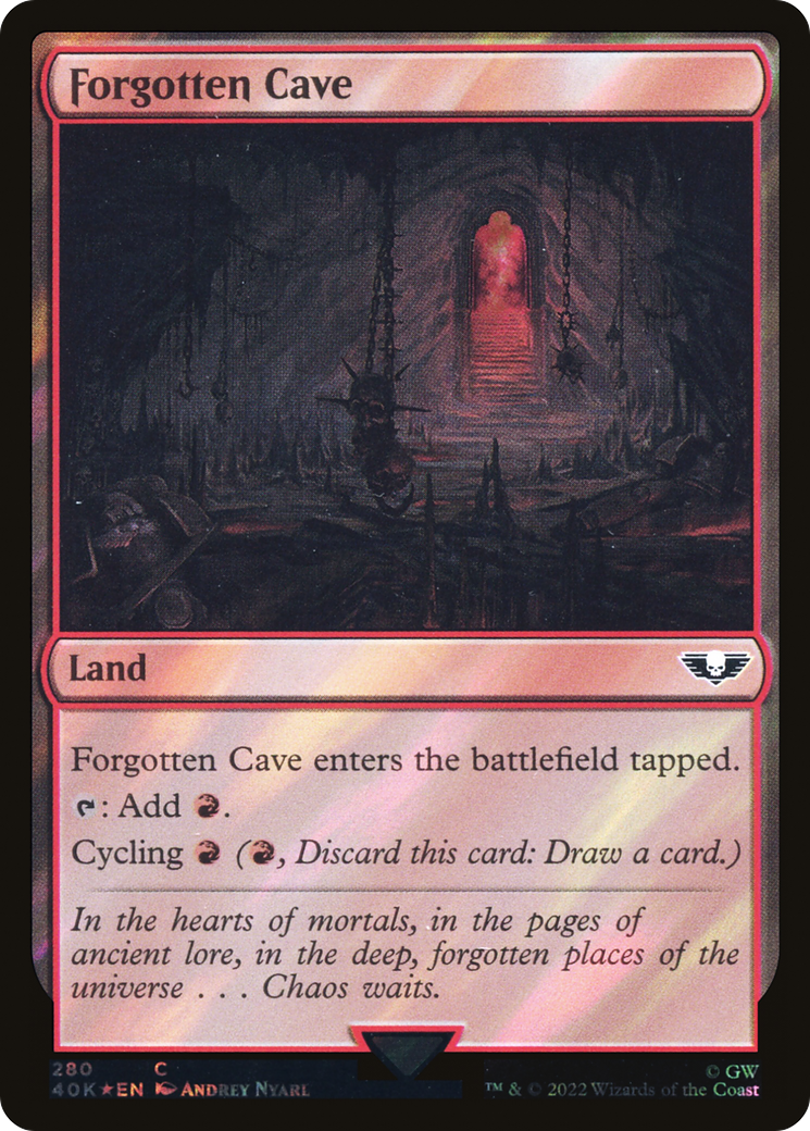 Forgotten Cave (40K-280★) [Warhammer 40,000 Commander] Foil