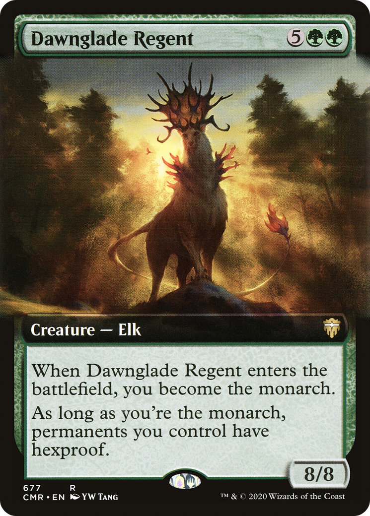 Dawnglade Regent (CMR-677) [Commander Legends]: (Extended Art)