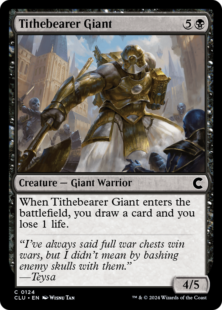 Tithebearer Giant (CLU-124) [Ravnica: Clue Edition]