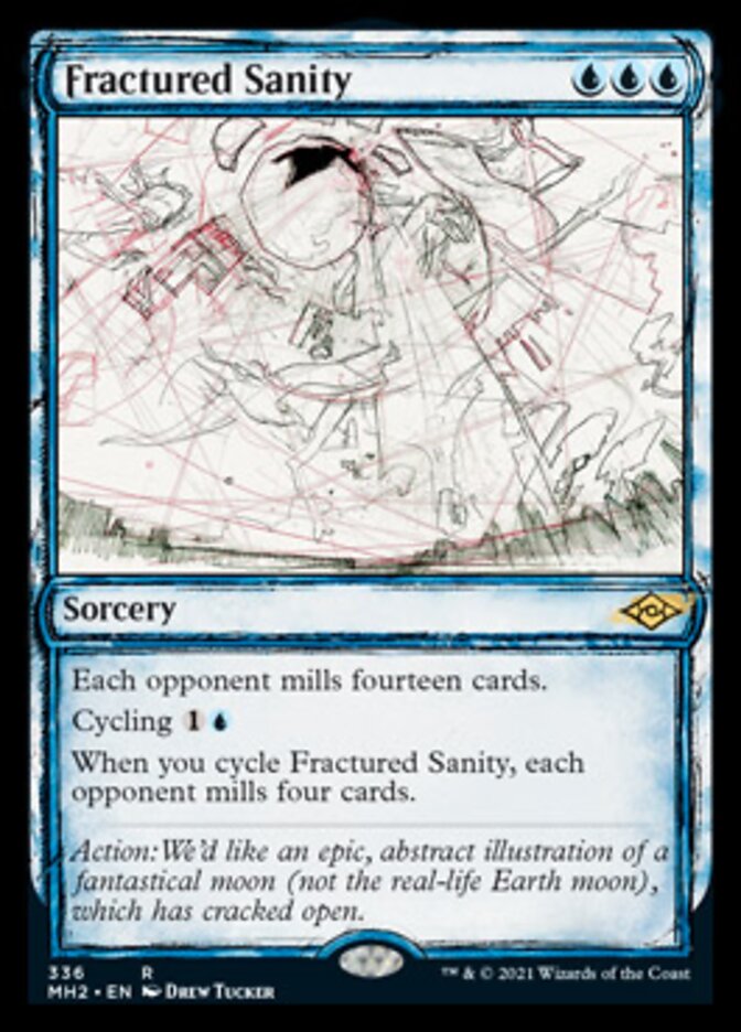 Fractured Sanity (MH2-336) [Modern Horizons 2]: (Showcase) Foil