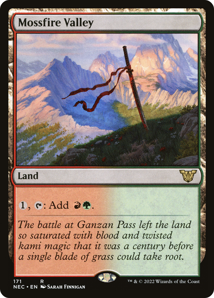 Mossfire Valley (NEC-171) [Neon Dynasty Commander]