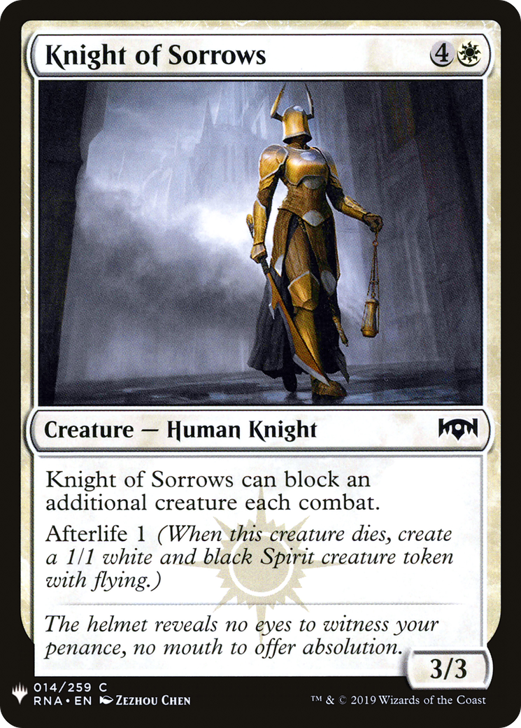 Knight of Sorrows (LIST-RNA-14) [The List]