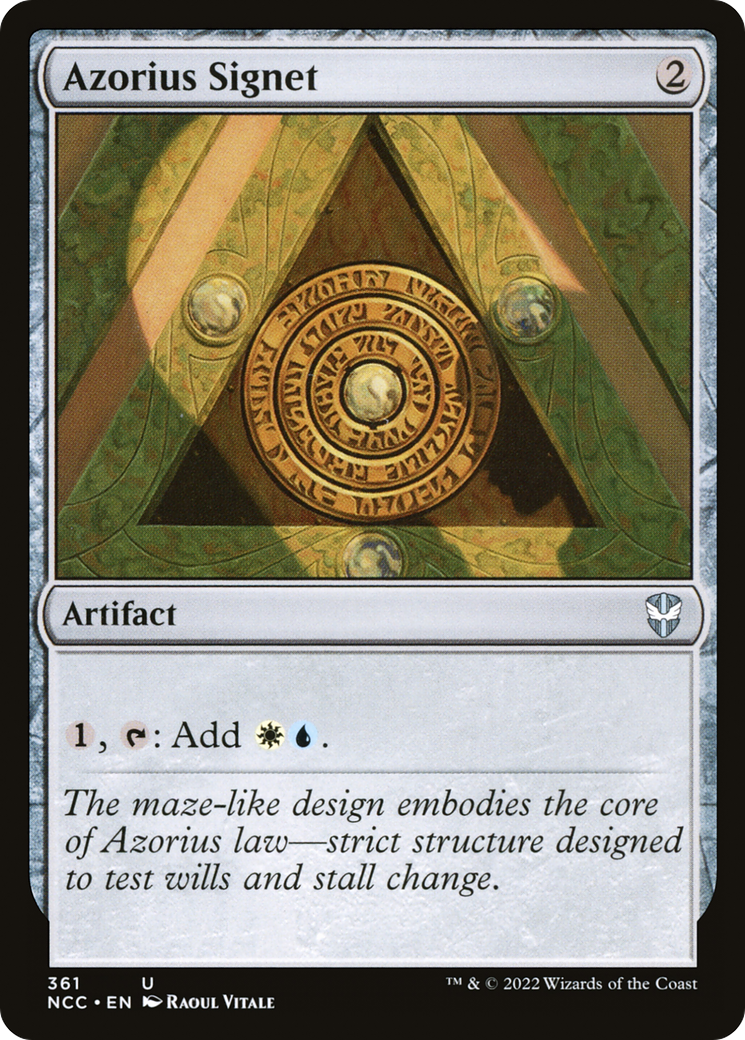 Azorius Signet (NCC-361) [New Capenna Commander]