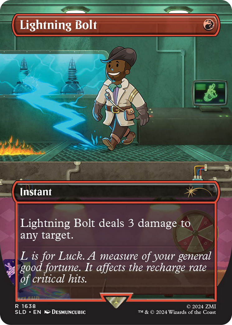 Lightning Bolt (SLD-1638) (Borderless) [Secret Lair Drop]