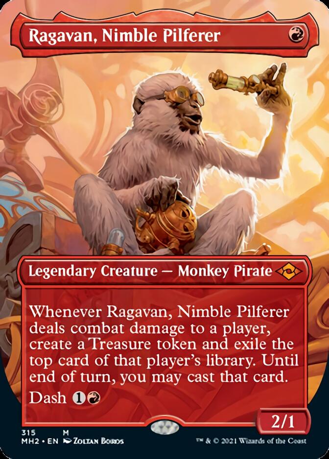 Ragavan, Nimble Pilferer (MH2-315) [Modern Horizons 2] (Borderless)