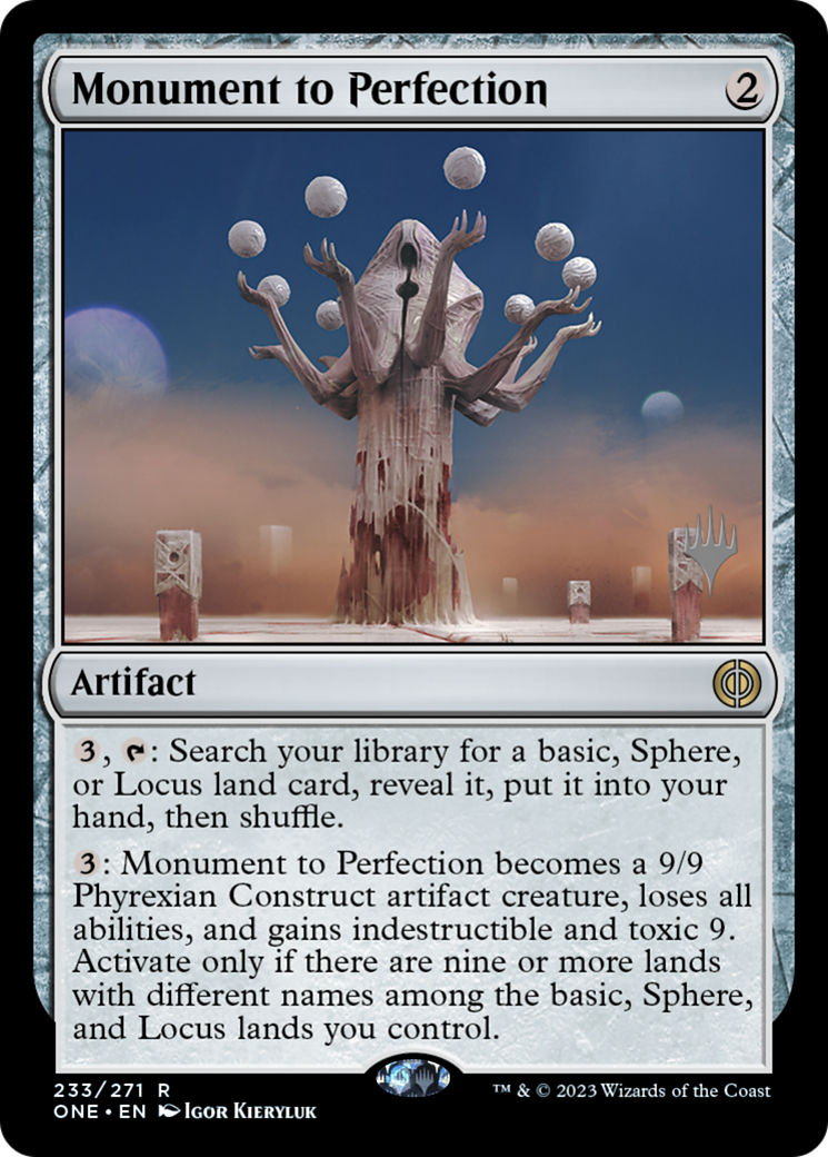 Monument to Perfection (PPONE-233P) [Phyrexia: All Will Be One Promos] Foil
