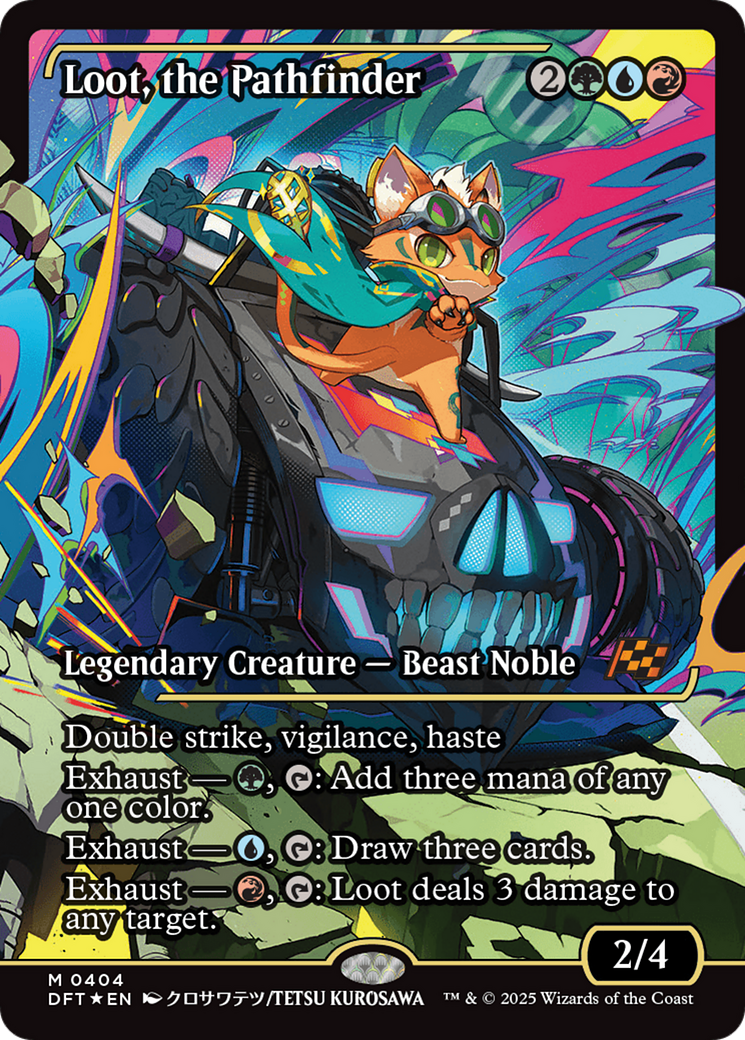 Loot, the Pathfinder (DFT-404) [Aetherdrift]: (Showcase) Foil