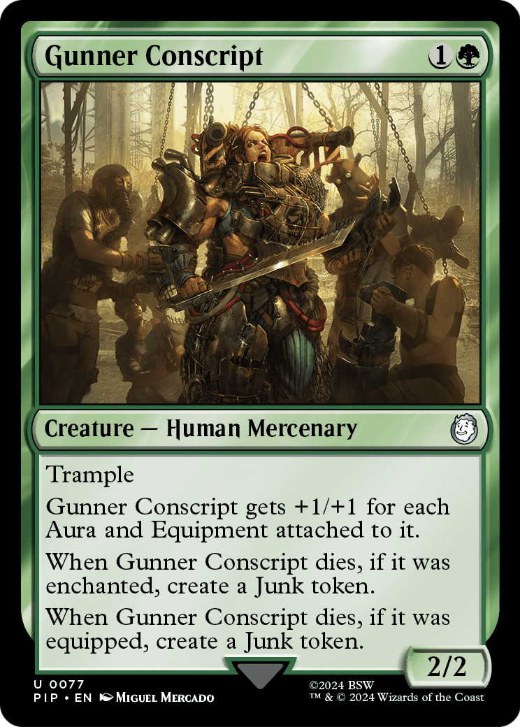Gunner Conscript (PIP-077) [Fallout] Foil
