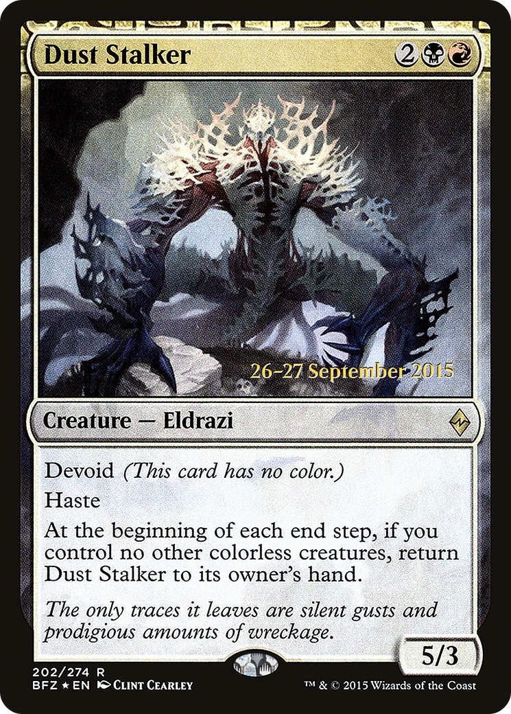 Dust Stalker (PRE-202S) [Battle for Zendikar Promos] Foil