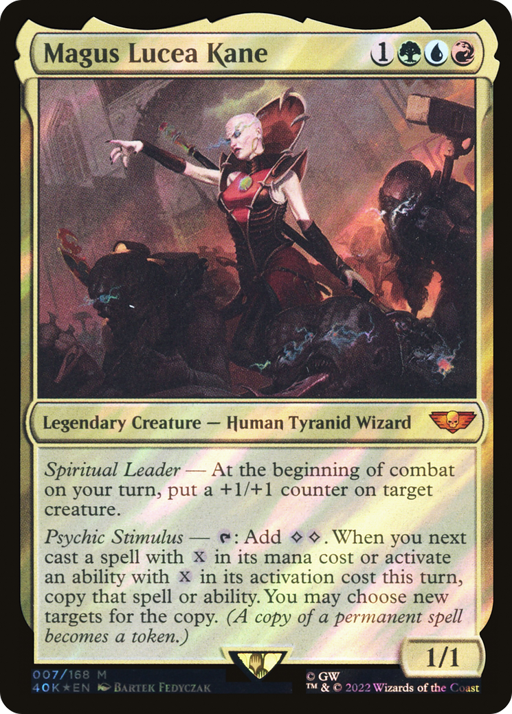 Magus Lucea Kane (Surge Foil) (40K-007) [Warhammer 40,000 Commander] Foil