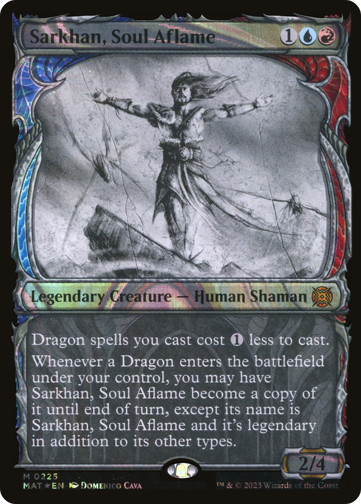 Sarkhan, Soul Aflame (MAT-225) [March of the Machine: The Aftermath]: (Showcase) Foil