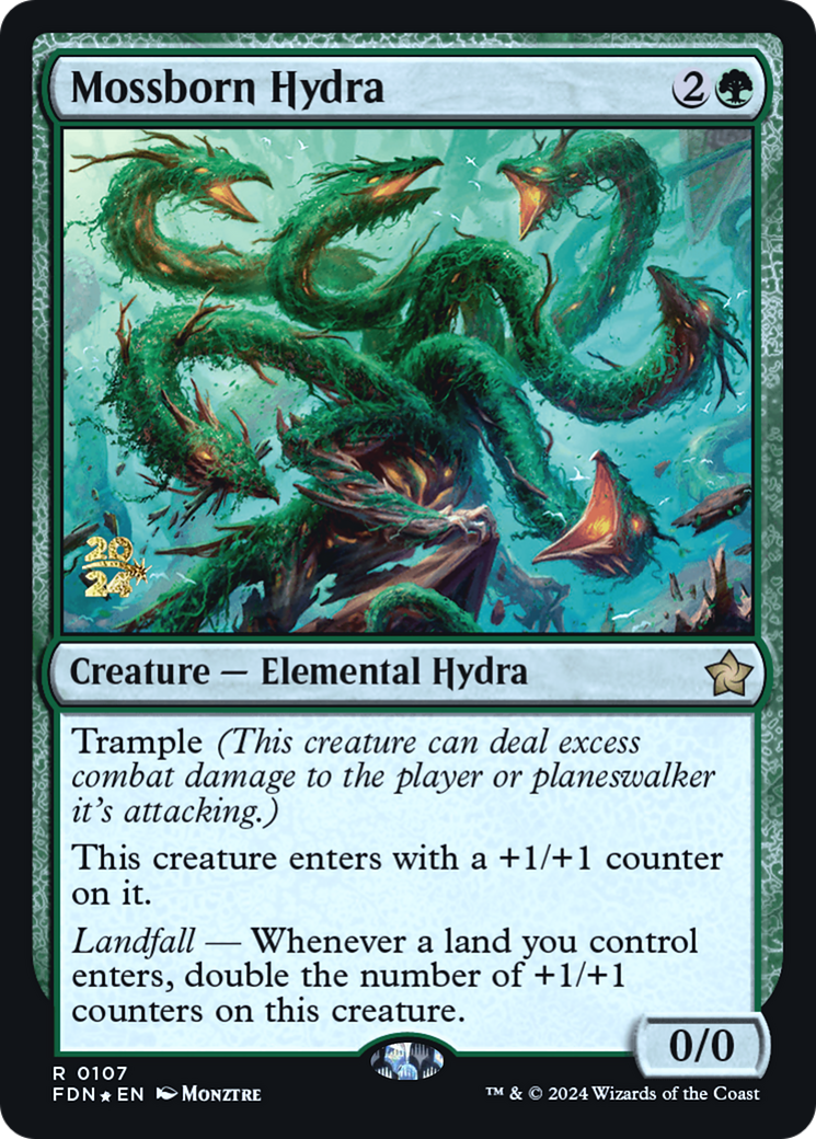 Mossborn Hydra (PRE-107S) [Foundations Promos] Foil