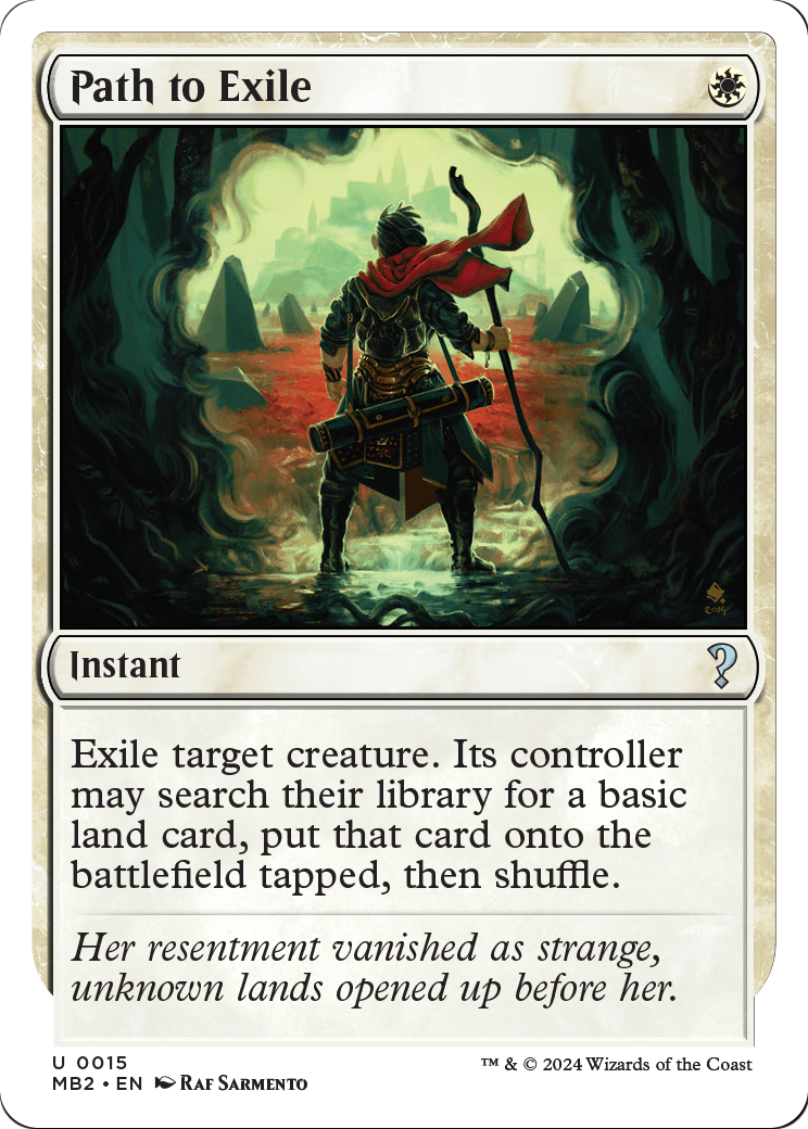 Path to Exile (White Border) (MB2-015) [Mystery Booster 2]