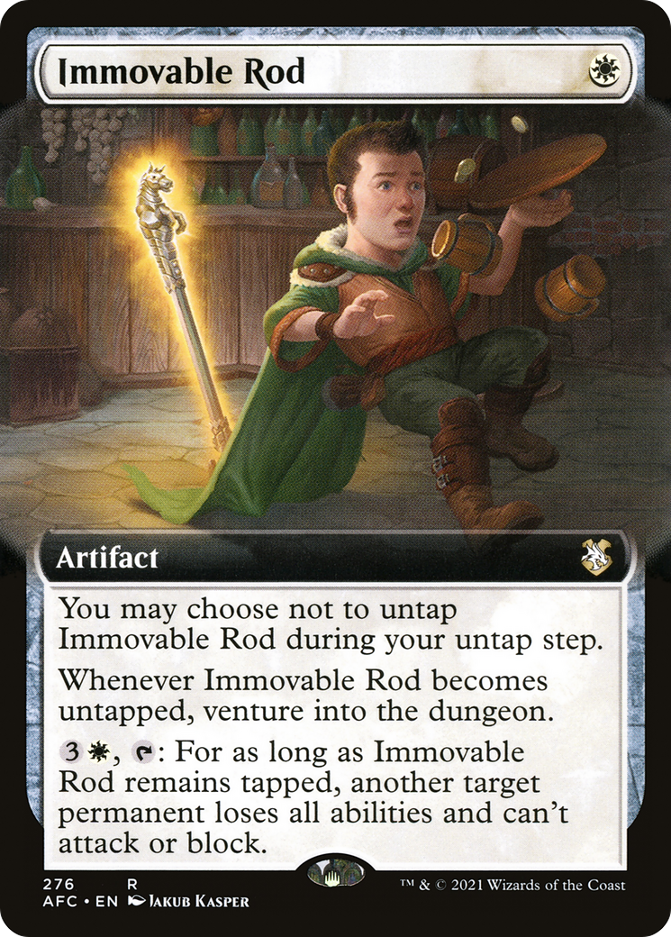 Immovable Rod (AFC-276) [Forgotten Realms Commander]: (Extended Art)