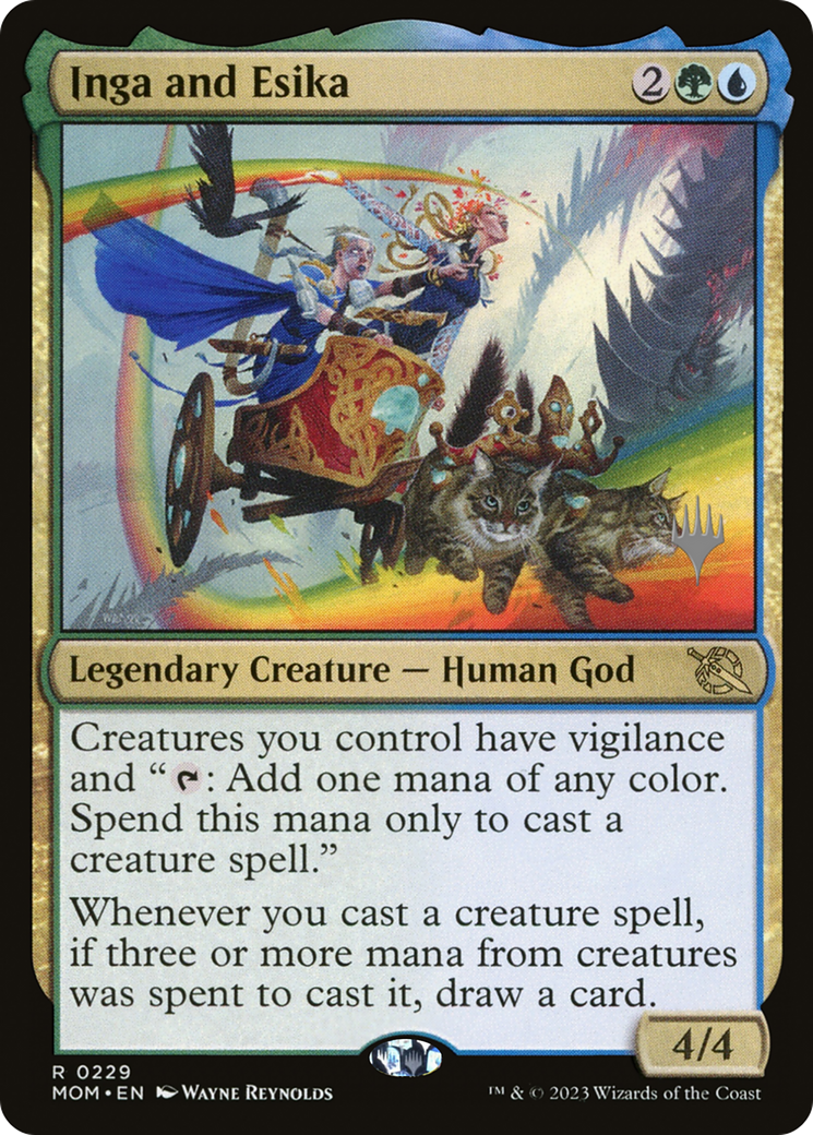 Inga and Esika (PPMOM-229P) [March of the Machine Promos] Foil