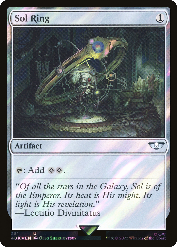 Sol Ring (40K-251) (Surge Foil) [Warhammer 40,000 Commander] Foil