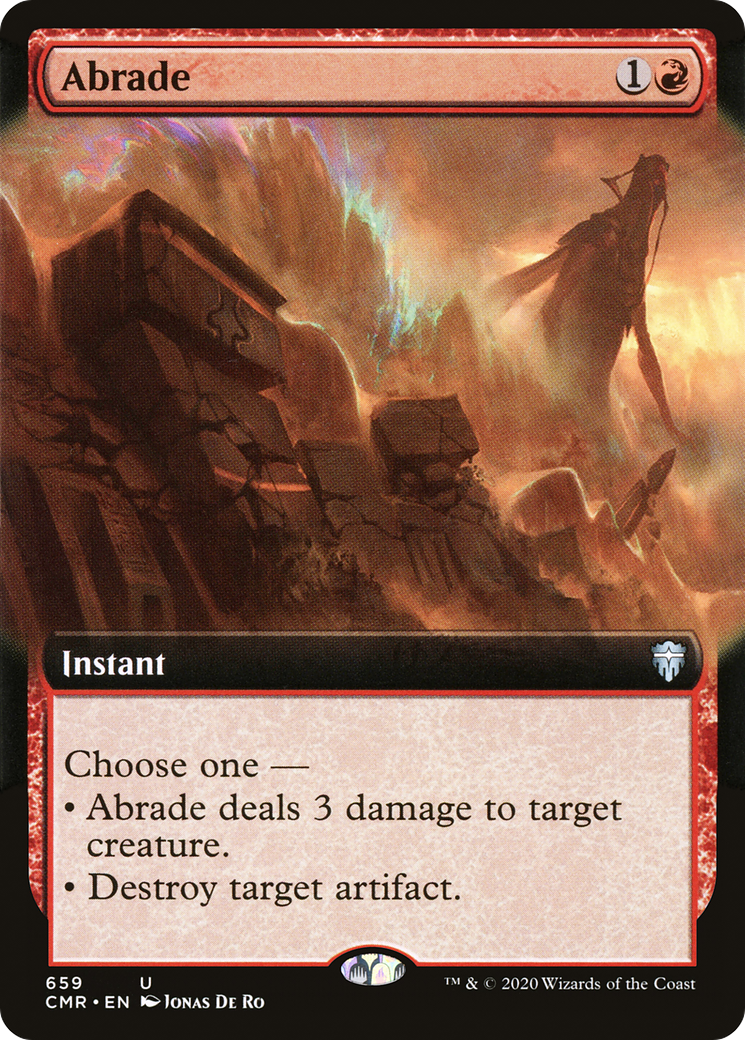 Abrade (CMR-659) [Commander Legends]: (Extended Art)