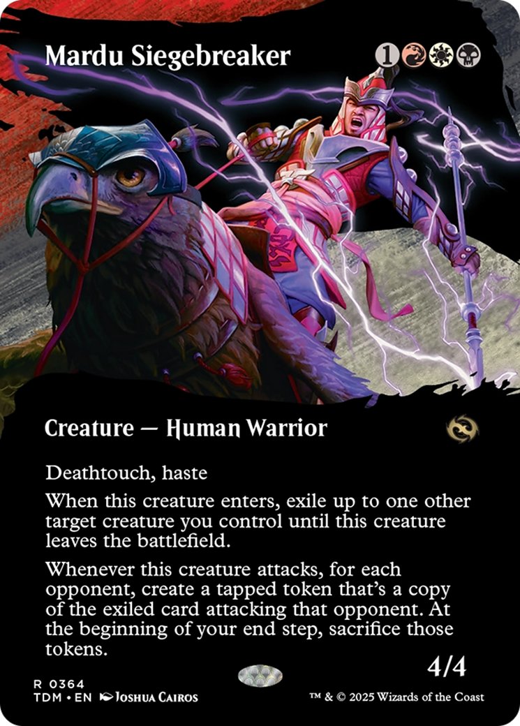 Mardu Siegebreaker (TDM-364) [Tarkir: Dragonstorm]: (Showcase) (Borderless)