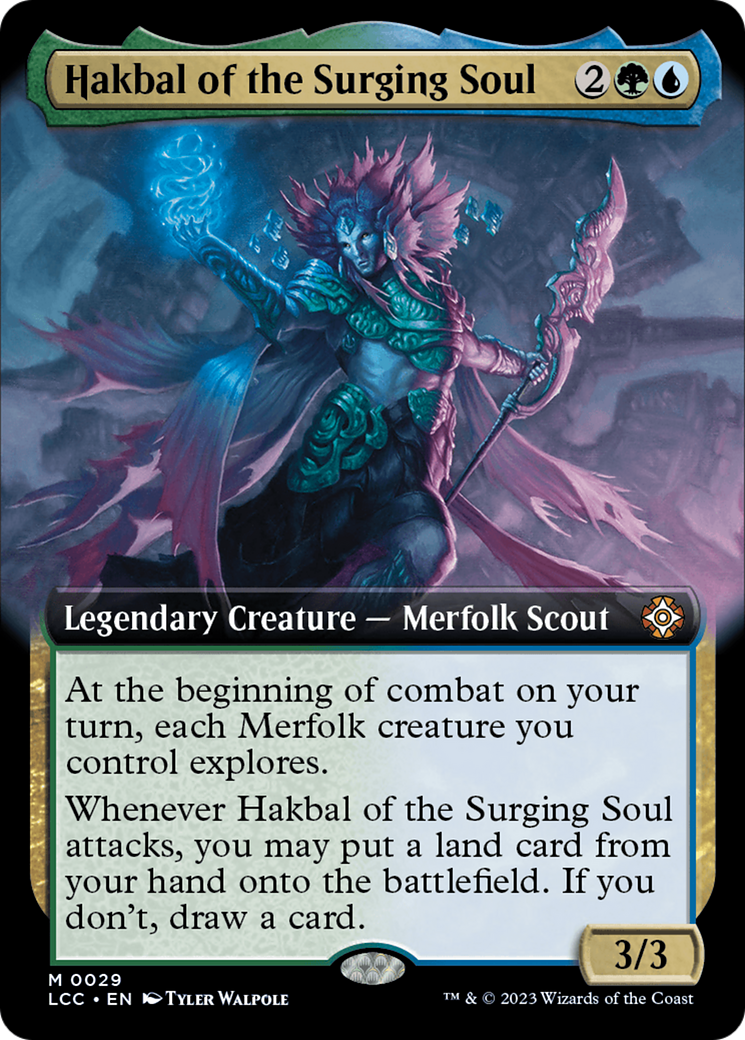 Hakbal of the Surging Soul (LCC-029) [The Lost Caverns of Ixalan Commander]: (Extended Art)