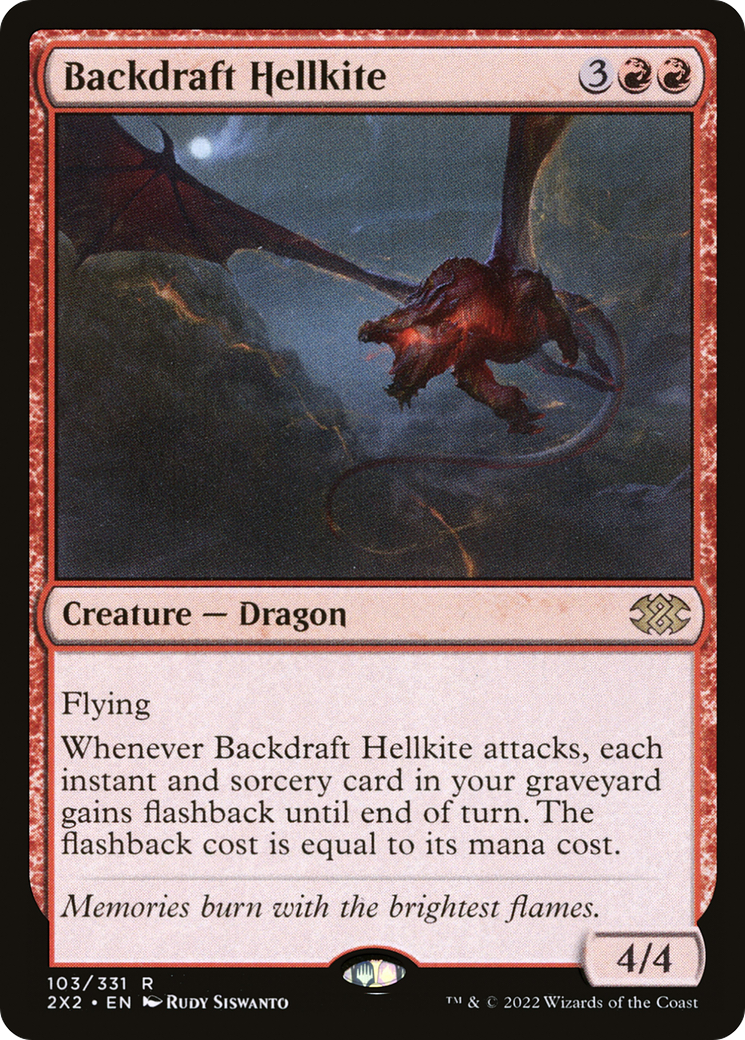 Backdraft Hellkite (2X2-103) [Double Masters 2022] Foil