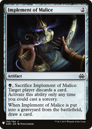 Implement of Malice (LIST-AER-159) [The List]