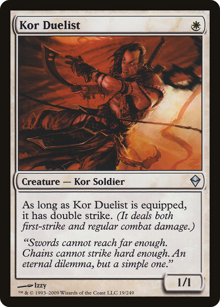 Kor Duelist (ZEN-019) [Zendikar] Foil