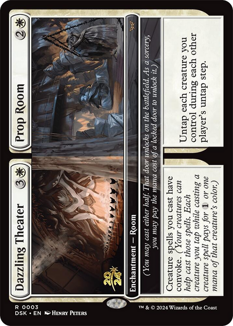 Dazzling Theater // Prop Room (PRE-03S) [Duskmourn: House of Horror Promos] Foil
