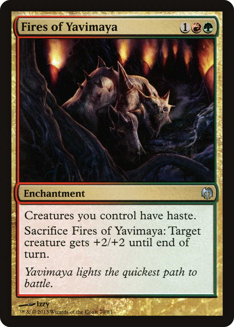 Fires of Yavimaya (DDL-070) [Duel Decks: Heroes vs. Monsters]