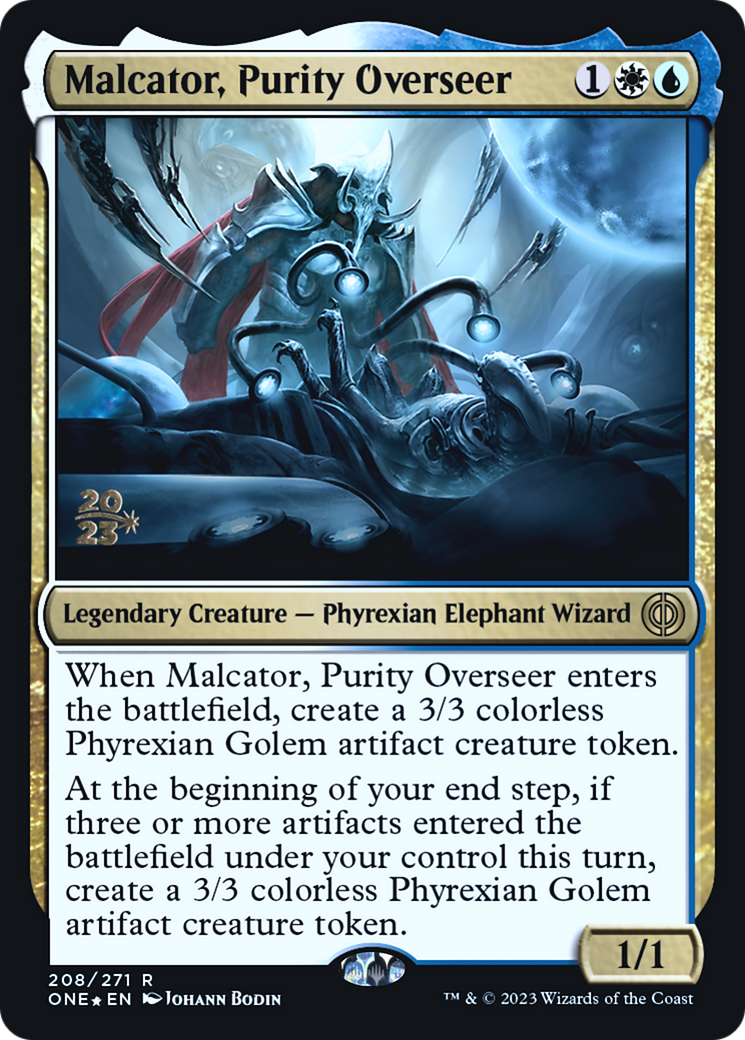 Malcator, Purity Overseer (PRE-208S) [Phyrexia: All Will Be One Promos] Foil