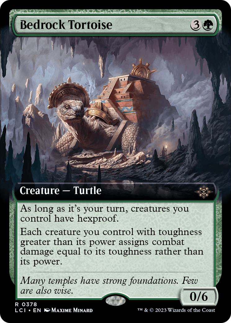 Bedrock Tortoise (LCI-378) [The Lost Caverns of Ixalan]: (Extended Art)