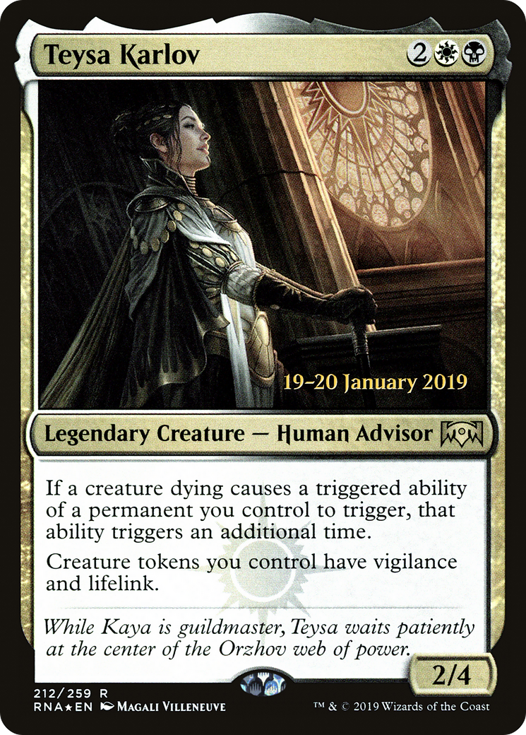 Teysa Karlov (PRE-212S) [Ravnica Allegiance Promos] Foil