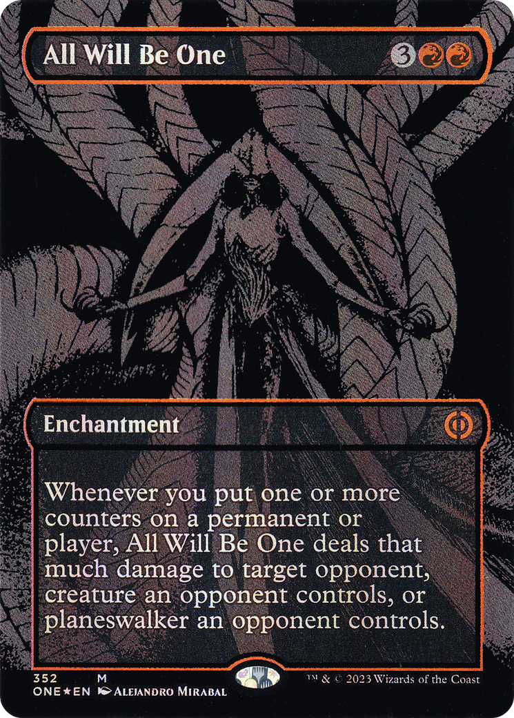 All Will Be One (ONE-352) [Phyrexia: All Will Be One] (Borderless) Foil