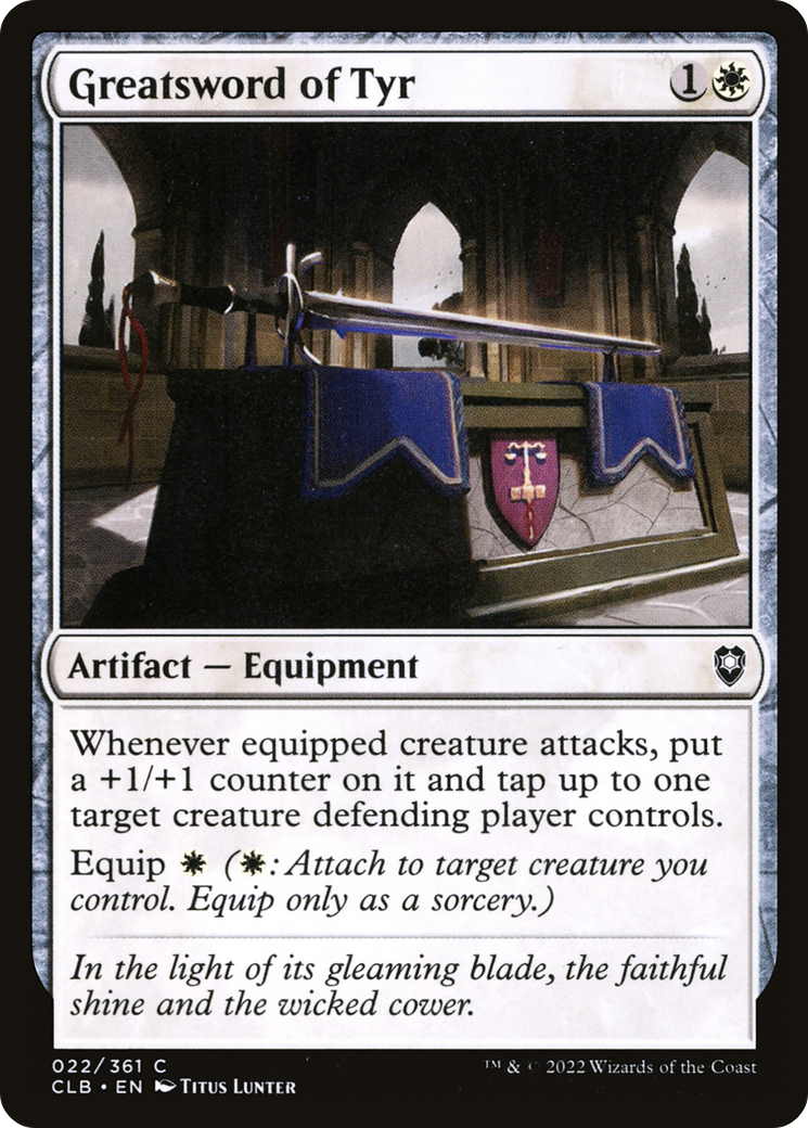 Greatsword of Tyr (CLB-022) [Commander Legends: Battle for Baldur's Gate]