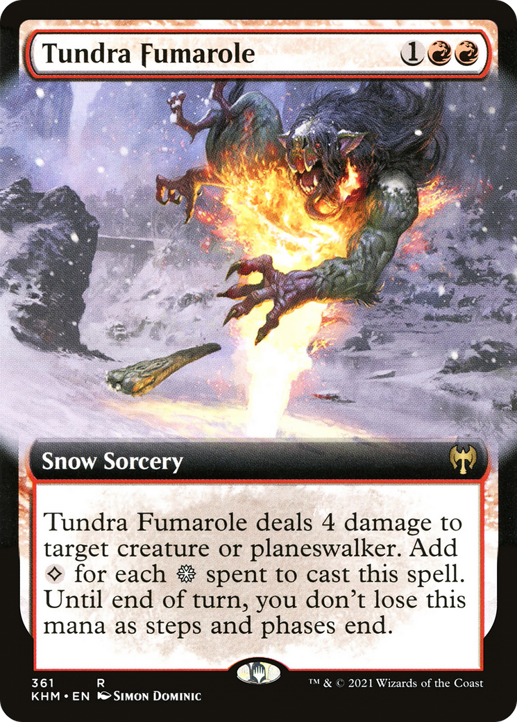 Tundra Fumarole (Extended Art) (KHM-361) [Kaldheim]